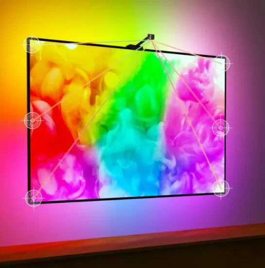 RGBIC 12V Indoor WIFI TV Backlight Computer Ambient Light Strip (2M/3.8M/5M/5050)