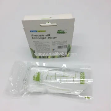 BPA Free Breast Milk Storage Pouch Double Zip Lock Breastmilk Bags