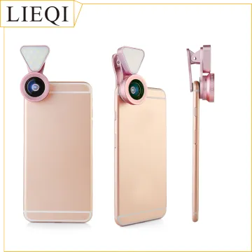 LED flash light lens,0.4x-0.6x wide angle,10x macro,LIEQI new popular phone camera lens