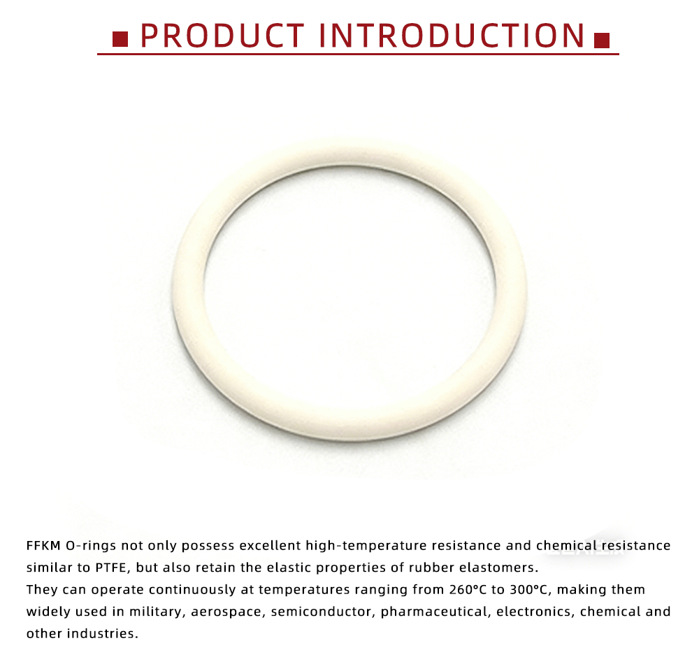 High Purity White FFKM O-Ring Seals x