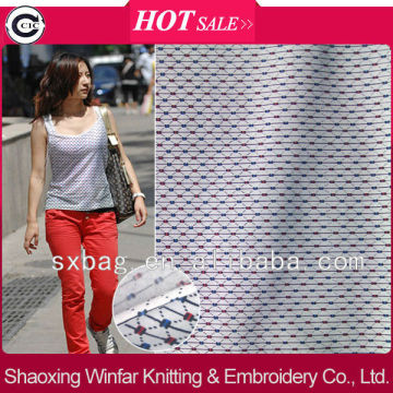 single jersey knitting printed rayon nylon spandex fabric for garment