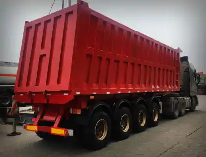 4 axles 45m3  dump truck trailer