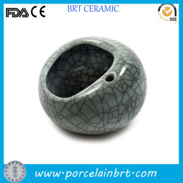 Fashional ceramic crack personalized windproof ashtray