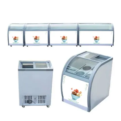 Show case refrigerator ice cream freezer for convenience store