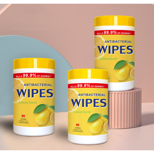 OEM Customized Antibacterial Canister Scented Disposable Wipes Daily Protective Disinfecting