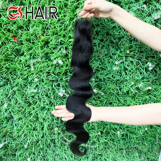 GS Body Wave Closure 2x6 Lace Deep Middle Part 100% Human Hair Remy Closure 6-18inch