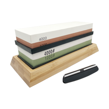 Abrasive Tool Knife Whetstone Set: Combination Sharpening Stone for Machetes and Hunting Knives