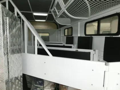 Three Horse Angle Load Float with Kitchen