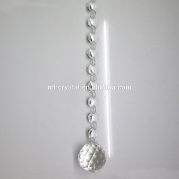 Clear crystal glass bead chain ornament MH-12781