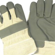 Gants de sécurité en cuir marron à chaud Gants de sécurité