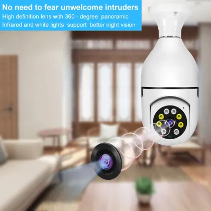 v380pro Wireless 360 Degree Bulb Camera