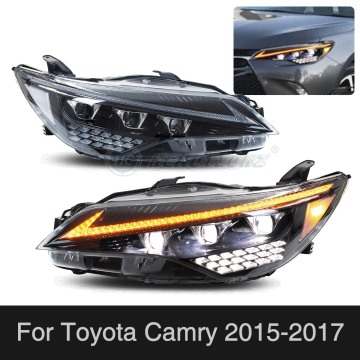 HCMOTIONZ Toyota Camry LED head lights 2015-2017 Assembly DRL Start UP Animation