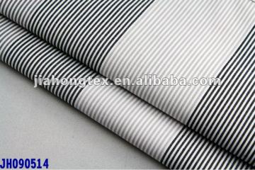 45s CVC yarn dyed striped poplin fabric