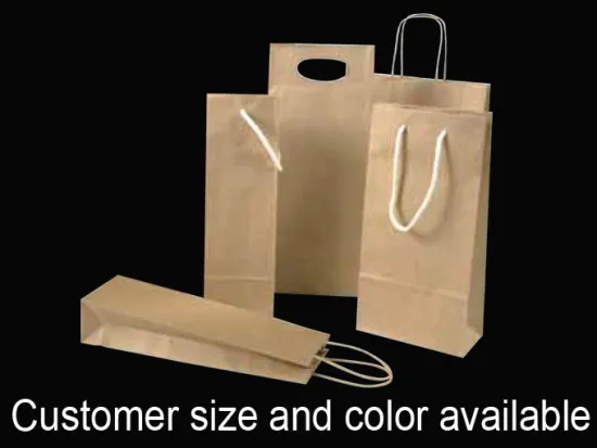 Christmas  Paper Wine Bottle Bags