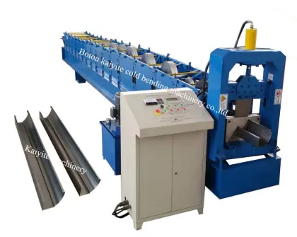 K Type Steel Rain Gutter Roll Forming Machine