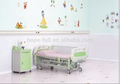 Electric children hospital new born baby bed