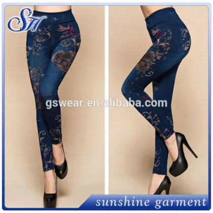 slim jeggings tights Jeans Leggings for women printed legging