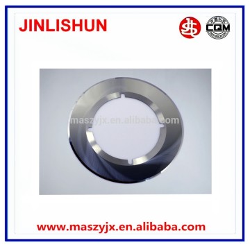 Rotary shear cutter blade knife for upper and bottom slitting