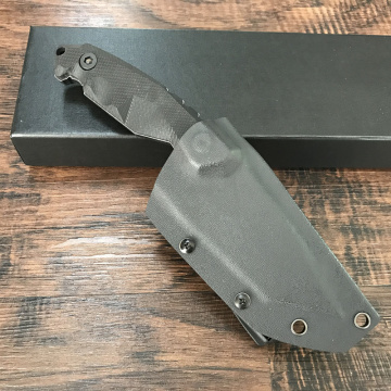 Tactical Titanium Tanto Hunting Knife with Kydex Sheath