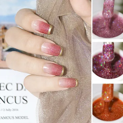 Japanese Fairy Shining Star High-Gloss Nail Polish - 12 Colors Gel Polish