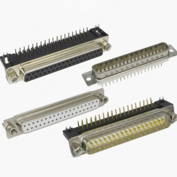DB37 D-Sub Connector 37P Straight Bent DR37 Foot Welded Tin Plated Male/Female Connector