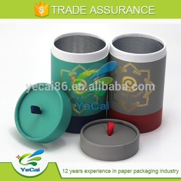 Custom cardboard round boxes with ribbon handle for cookies