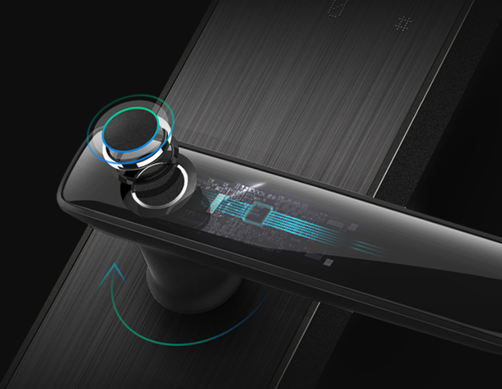 Smart door lock with card