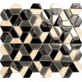 Brown Aluminium Glass Mix Split Join Mosaic Tile