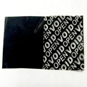 Black Non Transfer Tamper Evident Printing Material