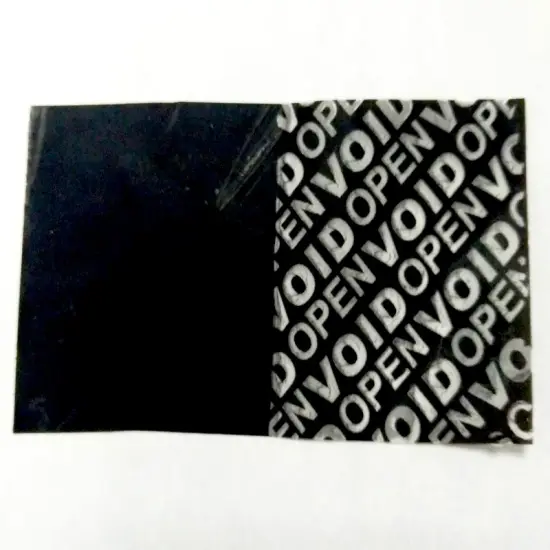 Black Non Transfer Tamper Evident Printing Material