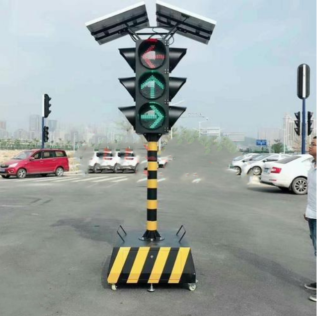 Solar Panel LED Traffic Signal Lights 