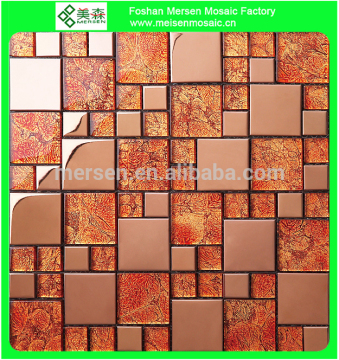Living room glass mirror mosaic wall tile CH026