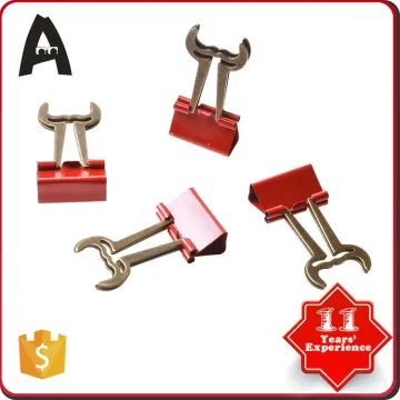 19mm Promotional special shape binder clips different kinds paper clips metal binder clips
