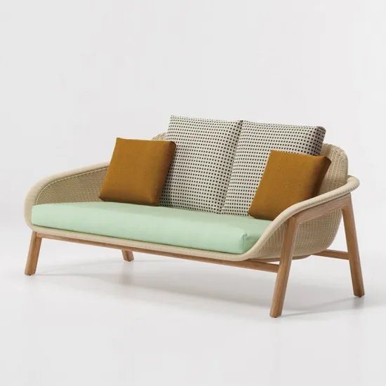 rattan outdoor sofa modern patio sofa for courtyard