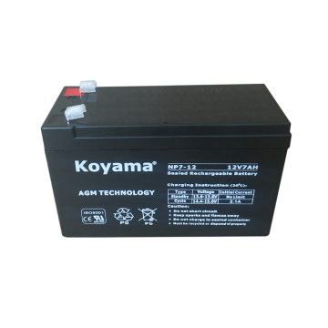 Koyama NP7-12 12V7AH Bateria de chumbo de chumbo livre de manutenção