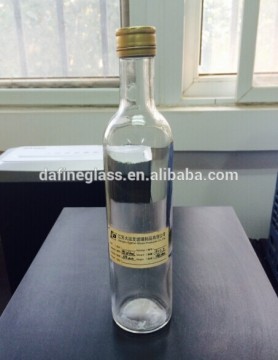 300ml clear round shape olive oil kitchen oil bottles cooking oil bottles