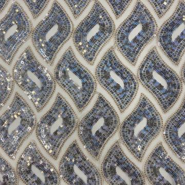 Attractive Geometric Lace Sequins Embroidery
