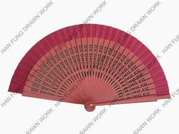 wooden promotion fan