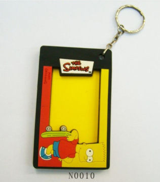 Promotional Customized Picture Frames, Oem Imprinted Silicone Unique Photo Frame Keychain