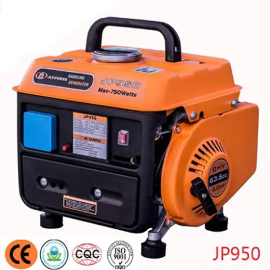 Air cooled 650w 2 stroke gasoline generator 950