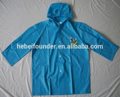 waterproof children raincoat/pvc kids raincoat