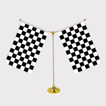 Wholesale Polyester Printed Metal Stick Table Flag