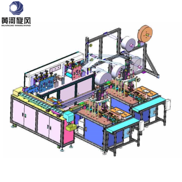 HHWW 1+2 mode non woven 3ply ultrasonic disposable face mask machine fully automatic