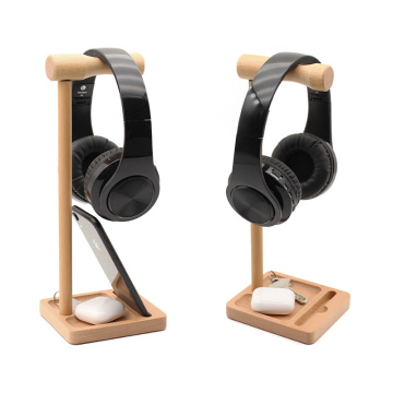DDP Wood Desktop PC Gaming Headphone Hanger