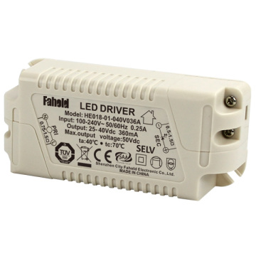 TUV 18W 42v 600ma LED controlador de luz del panel