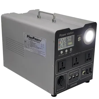 Plusrite ECO Series 2000W Lithium Battery Portable Power Station - Factory Supply Power Bank