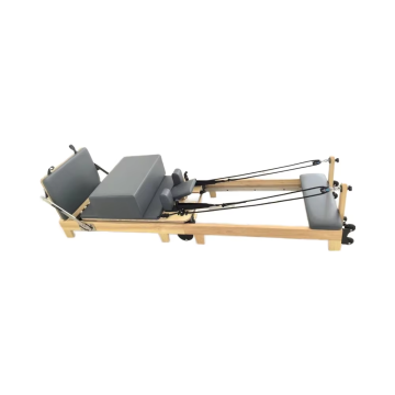 Advanced Premium Foldable Pilates Reformer Bed for Yoga Studio Training, Durable Oak Wood