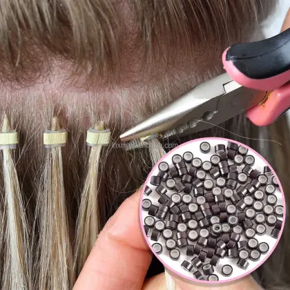 Micro Ring and Nano Beads Hair Extensions Tools for Top Quality Human Hair Extensions