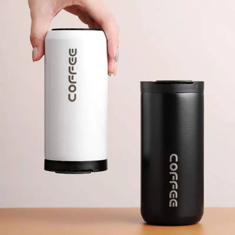 Double - color Optional Sealed - lid Coffee Thermos Cup