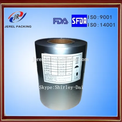 FDA Certificated Printed Alu Alu Foil/Cold Forming Aluminum Foil/Alu Alu Bottom Foil